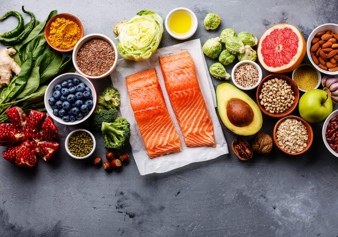 Food choices for endo diet including fish and omega 3