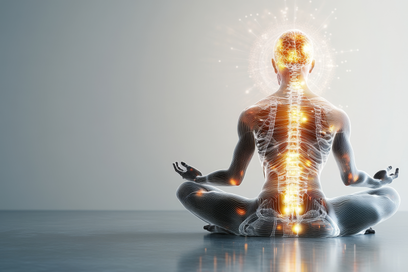 Body with nervous system shown