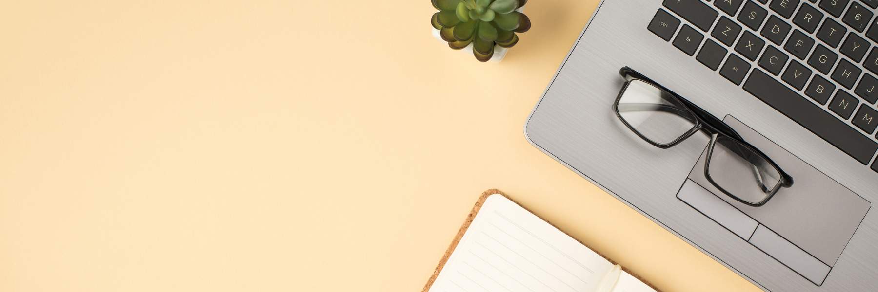 Laptop and work diary