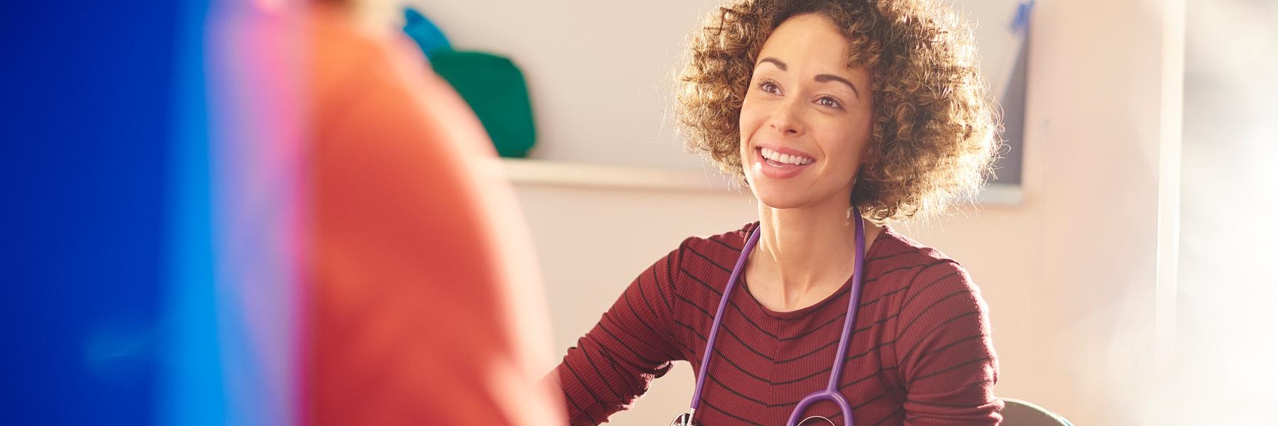 Doctor taking part in research therapy