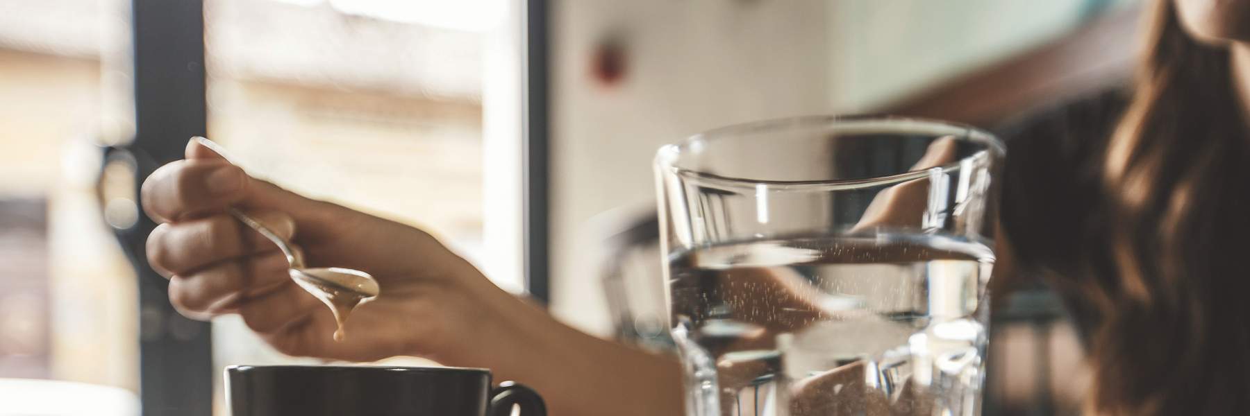 Swapping caffeine for water