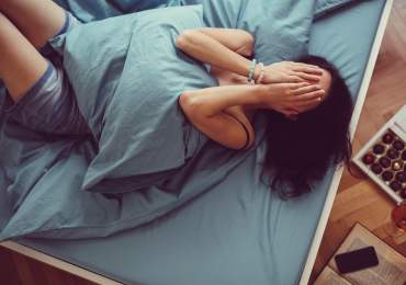 Girl in pain from endo period